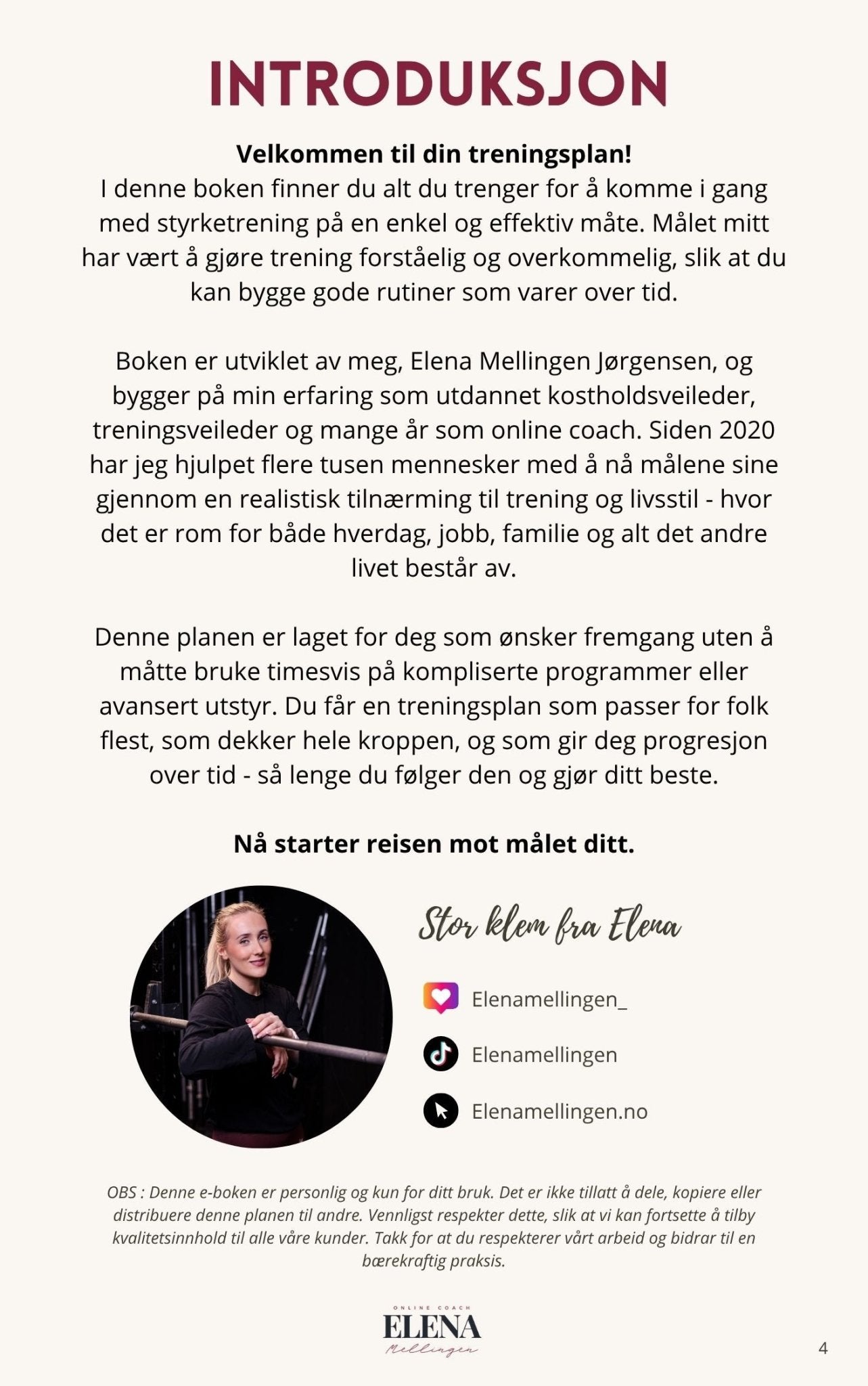 Styketrening gjort enkelt - Elenamellingen.no