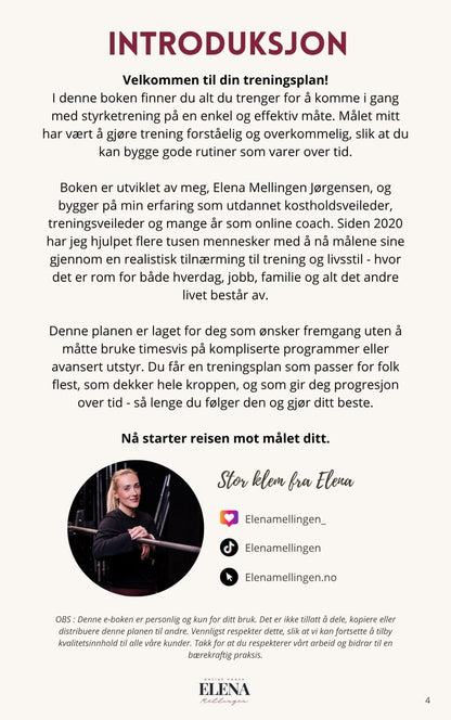 Styketrening gjort enkelt - Elenamellingen.no