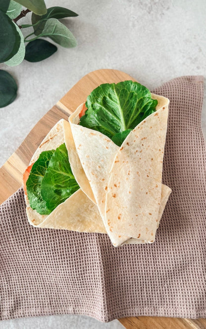 Nærbilde av retten kremostwraps fra e-boken Kostholdsplan av Elena Mellingen.