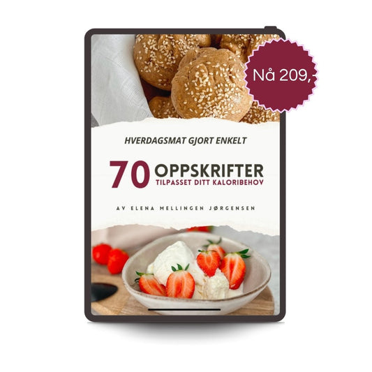 Hverdagsmat gjort enkelt (e-bok) - Elenamellingen.no